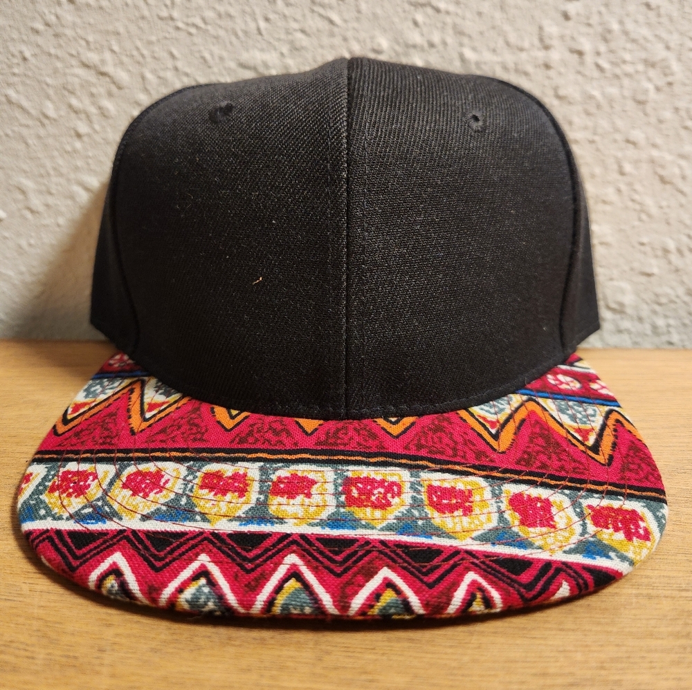 Patterned Crown Snapback Hat Blank